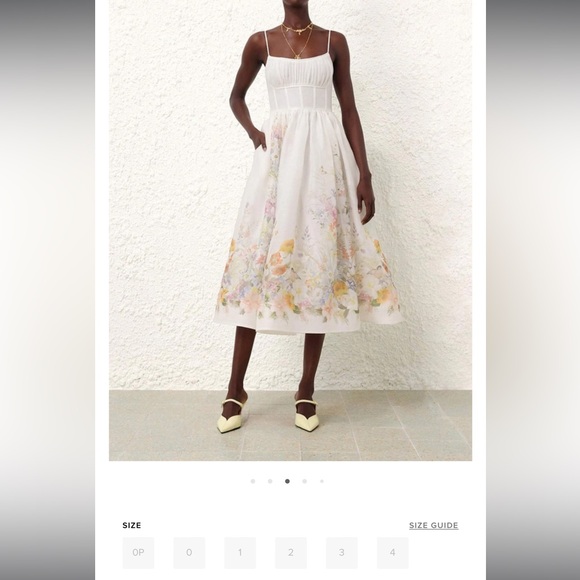 Zimmermann | Dresses | Zimmerman Natura Ruched Midi Dress | Poshmark